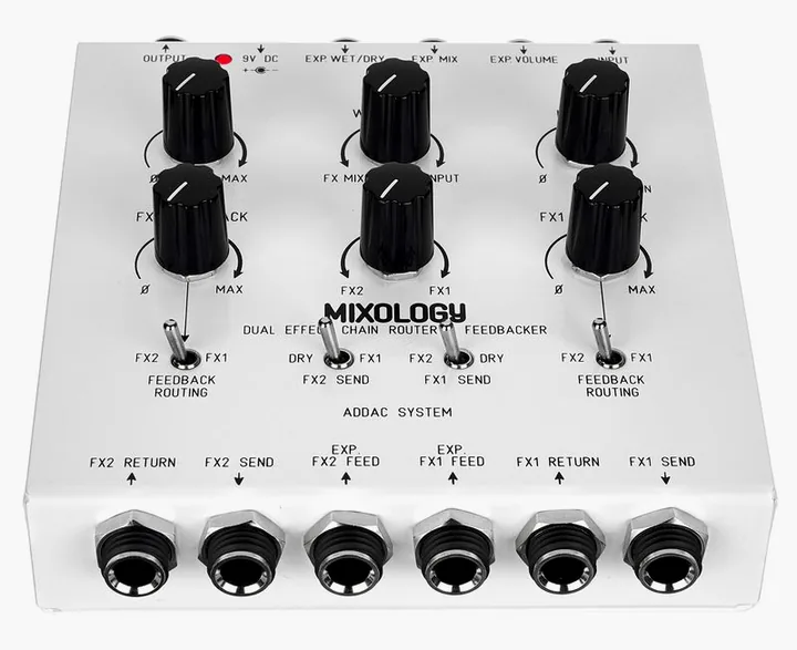 ADDAC Mixology Pedal, footswitch in primo piano