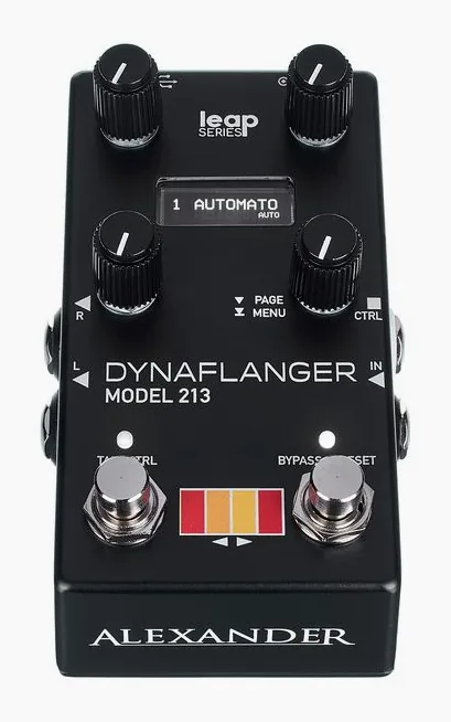 Alexander Pedals Dynaflanger 213, grafica del pannello superiore