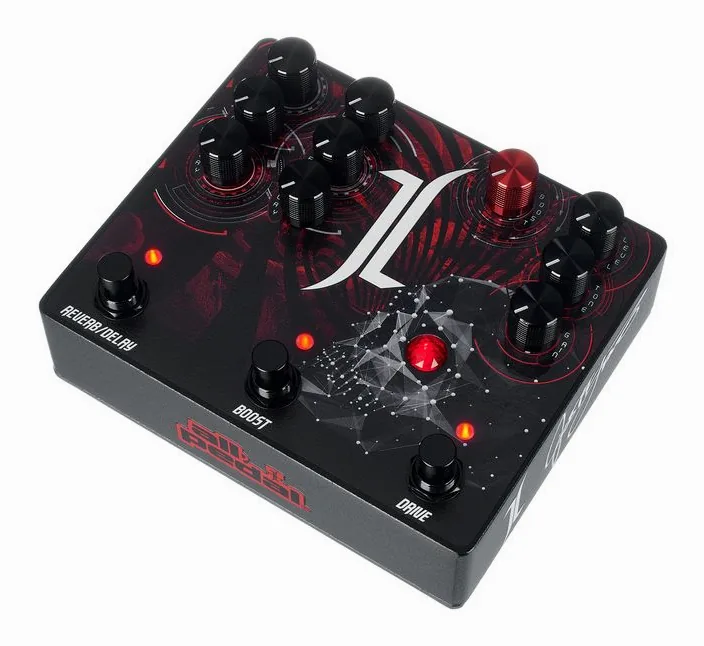 Allpedal Devils Triad OD/BST/REV/DEL visto di fronte