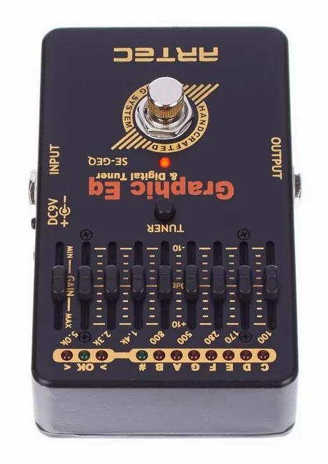 Artec Graphic EQ & Tuner, ingressi e uscite laterali