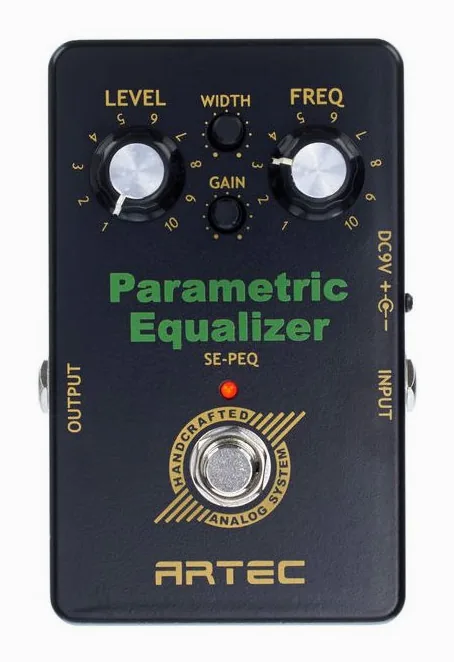 Artec Parametric EQ, manopole viste dall'alto