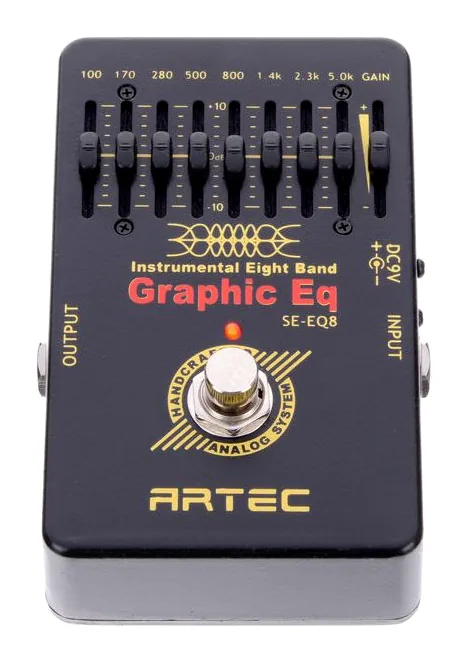 Artec SE-EQ8 Graphic EQ, ingressi e uscite laterali