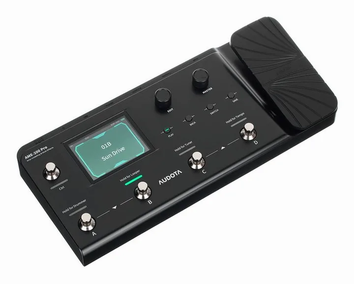 Audota AME-200 PRO Amp Modeler, manopole viste dall'alto