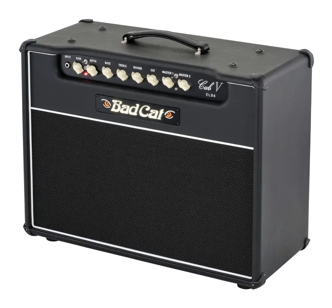 Bad Cat Cub V EL84 1x12 Combo in primo piano frontale