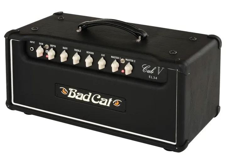 Bad Cat Cub V EL34 Head, vista dall'alto della testata