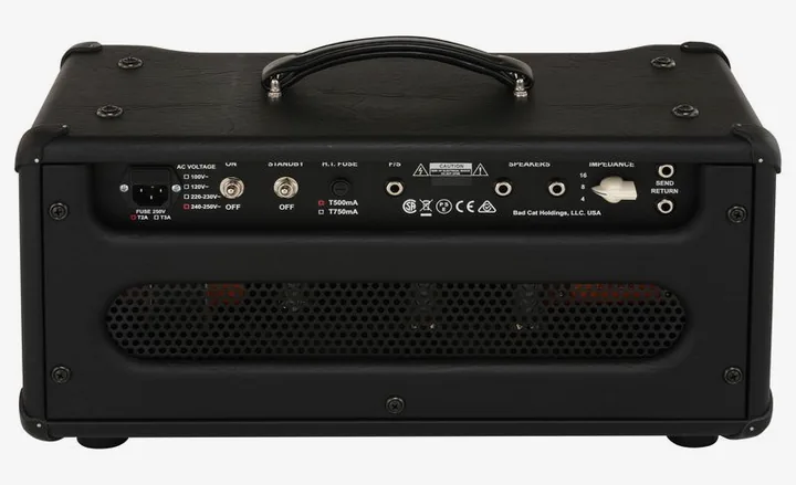 Bad Cat Cub V EL34 Head, vista laterale del cabinet