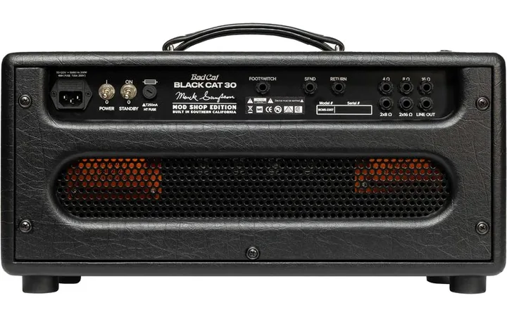 Bad Cat Mod Shop Black Cat 30 Head, retro con le prese di collegamento