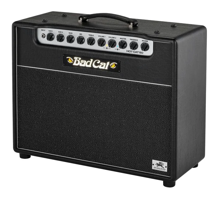 Bad Cat Mod Shop Hot Cat 50 Combo inquadrato di fronte su sfondo neutro