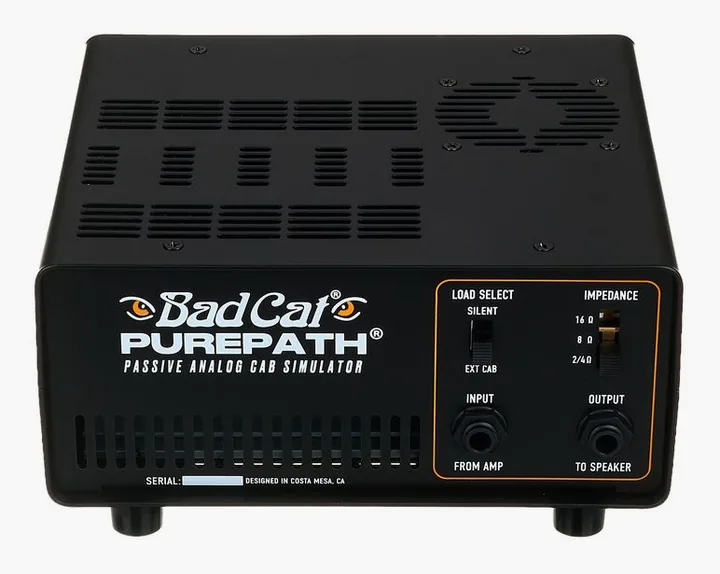 Bad Cat PurePath React Load & Cab Sim, pannello dei controlli in primo piano