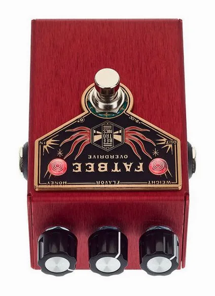 Beetronics Fatbee Overdrive, grafica del pannello superiore