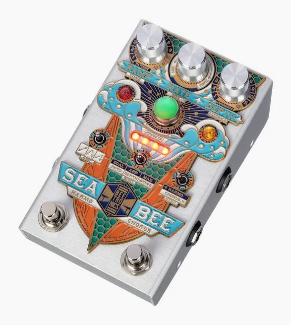 Beetronics Seabee Harmochorus, connettori sul retro dell'unita