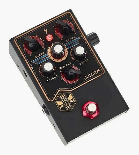 Beetronics Swarm - Fuzz Harmonizer, led e interruttore a pedale