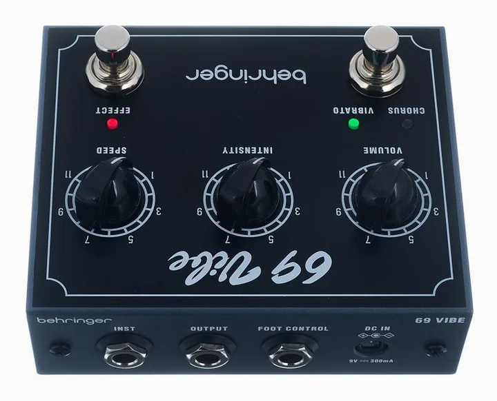 Behringer 69 Vibe, connettori sul retro dell'unita