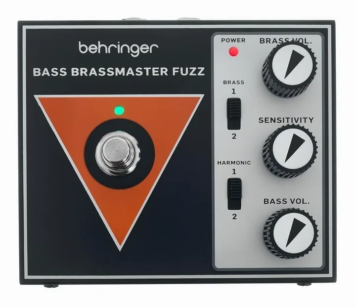 Behringer Bass Brassmaster Fuzz, grafica del pannello superiore