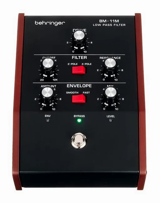 Behringer BM-11M Low Pass Filter, grafica del pannello superiore