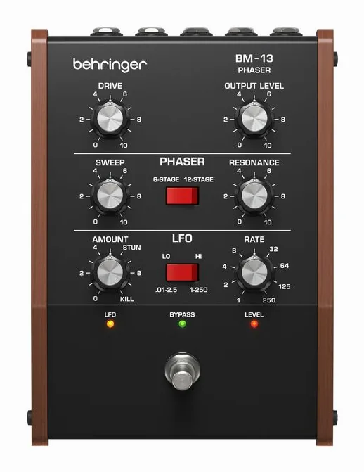 Behringer BM-13 Phaser, connettori sul retro dell'unita