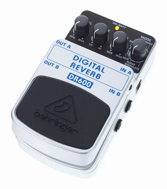 Behringer DR600 Digital Reverb, ingressi e uscite laterali