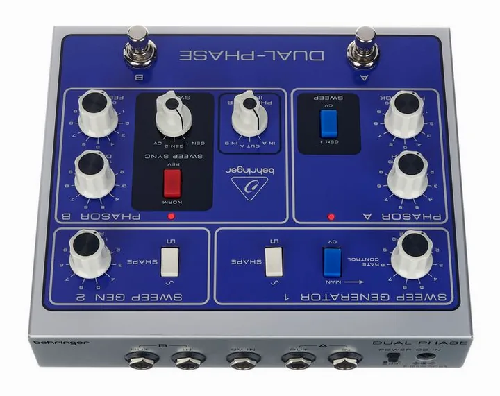 Behringer Dual-Phase, manopole viste dall'alto