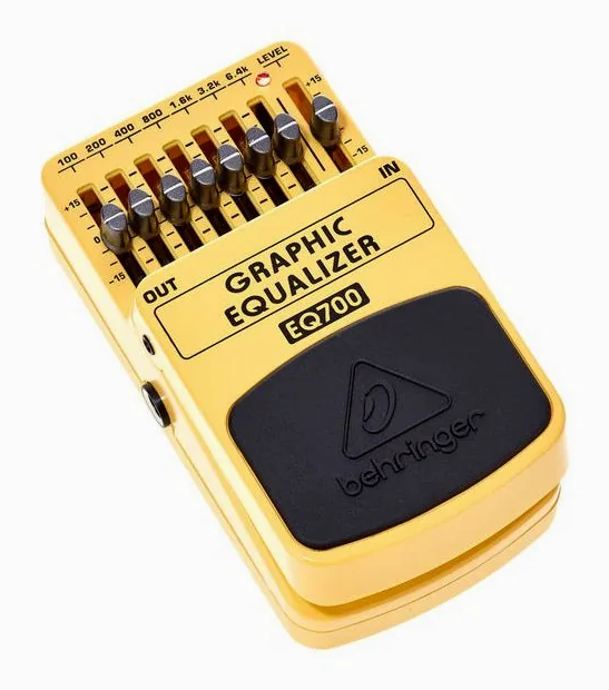 Behringer EQ700, grafica del pannello superiore