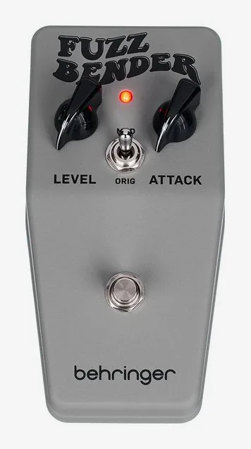 Behringer Fuzz Bender, grafica del pannello superiore