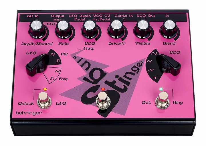 Behringer Ring Stinger, manopole viste dall'alto
