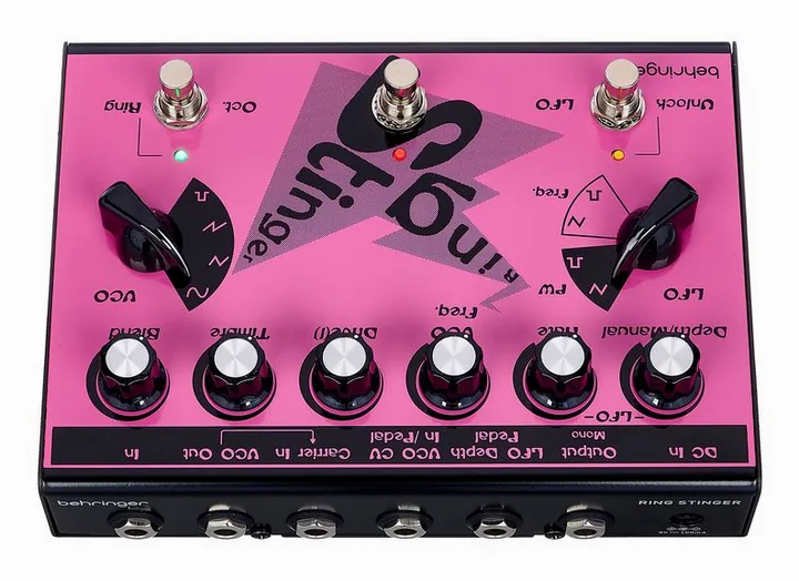 Behringer Ring Stinger, manopole viste dall'alto