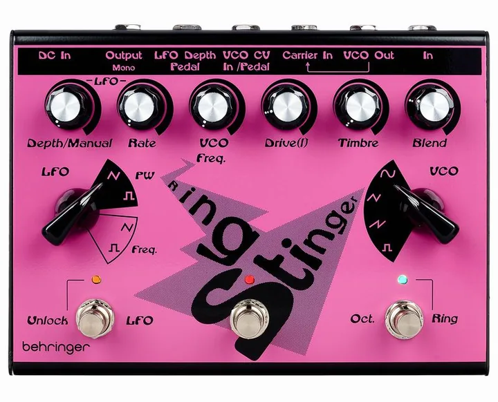 Behringer Ring Stinger, manopole viste dall'alto