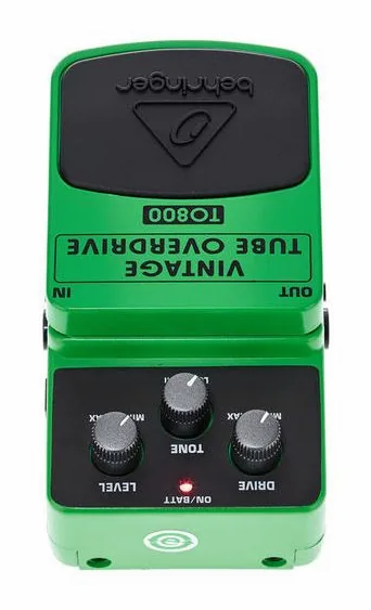 Behringer TO800 Vintage Tube Overdrive, manopole viste dall'alto