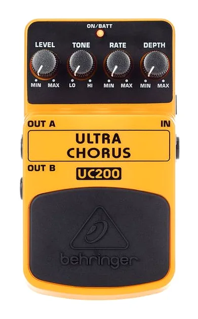 Behringer UC200, footswitch in primo piano