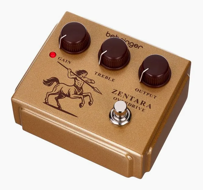 Behringer Zentara Overdrive, grafica del pannello superiore