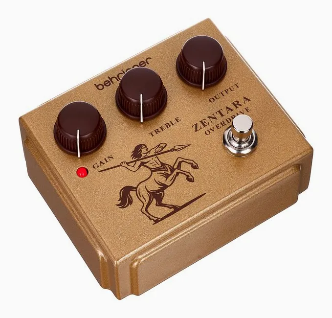 Behringer Zentara Overdrive, grafica del pannello superiore