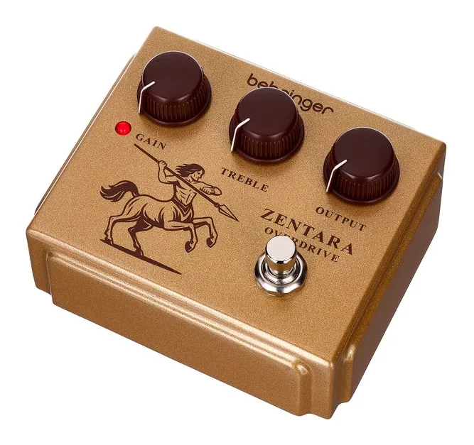 Behringer Zentara Overdrive inquadrato di fronte su sfondo neutro