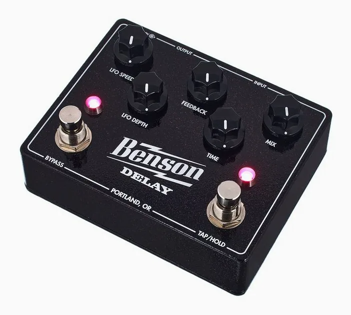 Benson Delay, connettori sul retro dell'unita