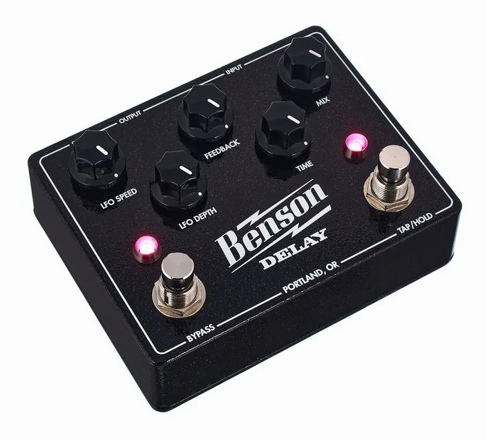 Benson Delay, connettori sul retro dell'unita