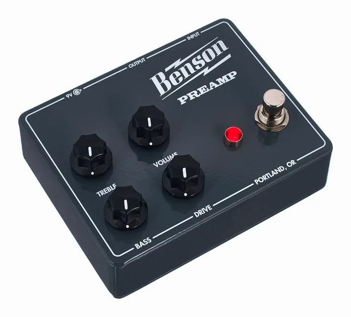 Benson Preamp, manopole viste dall'alto