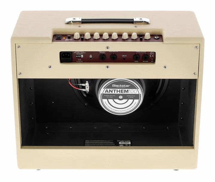 Blackstar Combo 100R 1x12" Beige, manopole e selettore dei canali