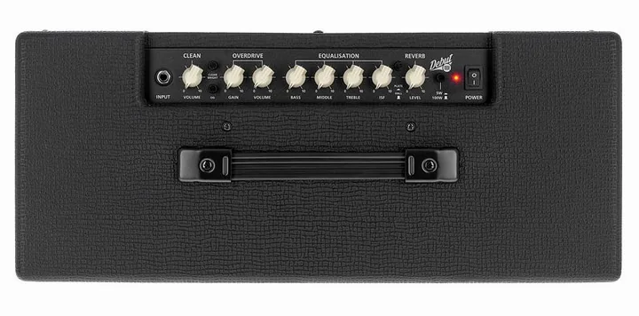 Blackstar Combo 100R 1x12" Black, logo e finiture del pannello frontale