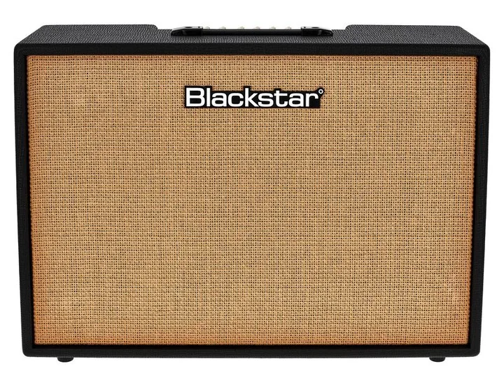 Blackstar Combo 100R 2x12" Black, logo e finiture del pannello frontale