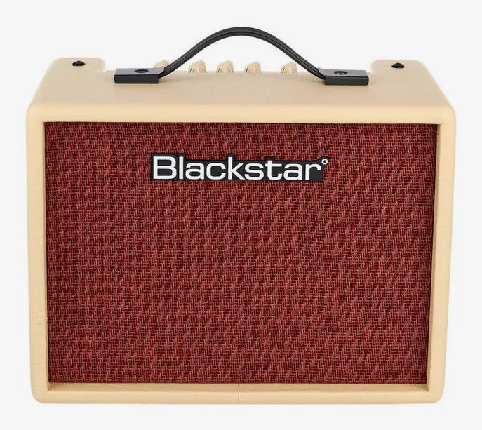 Blackstar Debut 15E, logo e finiture del pannello frontale