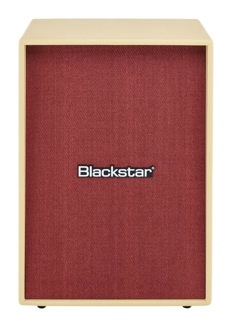 Blackstar Debut 212V 2x12 Box Beige, logo e finiture del pannello frontale