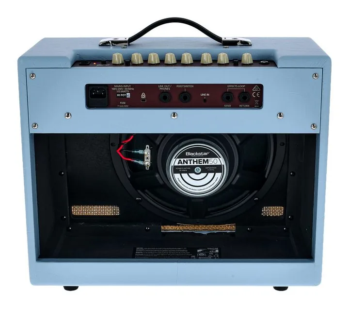 Blackstar Debut 50R UJBB, vista dall'alto della testata