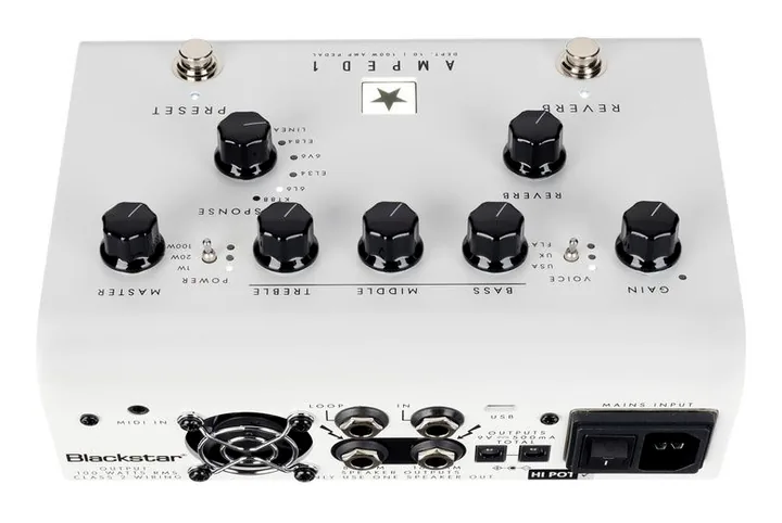 Blackstar Dept. 10 Amped 1, pannello dei controlli in primo piano