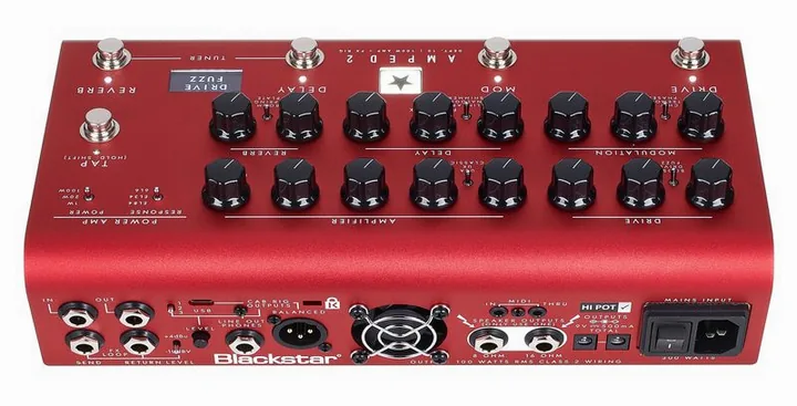 Blackstar Dept. 10 Amped 2, logo e finiture del pannello frontale