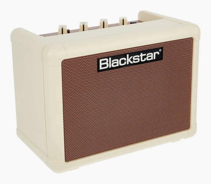 Blackstar FLY 3 Acoustic Mini Amp, retro con le prese di collegamento