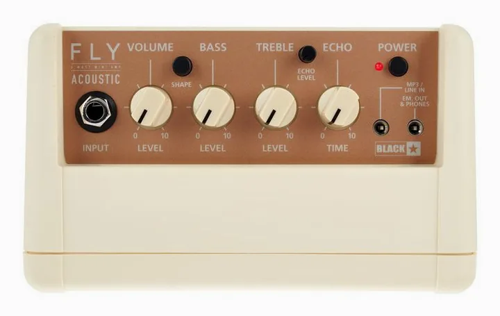 Blackstar FLY 3 Acoustic Mini Amp, vista dall'alto della testata