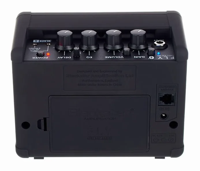 Blackstar FLY 3 Bluetooth Mini Amp, vista dall'alto della testata