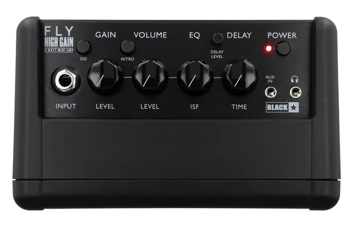 Blackstar FLY 3 High Gain, retro con le prese di collegamento