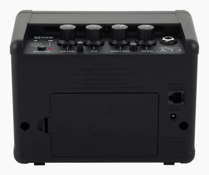 Blackstar FLY 3 Mini Amp BK, logo e finiture del pannello frontale