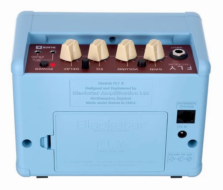 Blackstar FLY3 Mini Amp UJBB, vista dall'alto della testata
