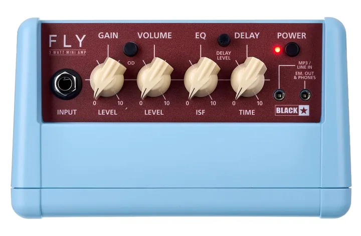 Blackstar FLY3 Mini Amp UJBB, manopole e selettore dei canali